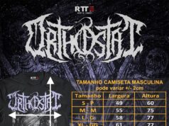 ORTHOSTAT: nova linha oficial de merchandising entra em pré-venda e será lançado neste fim de semana no ‘Metal Joinville: Mosh Feast’ em Joinville/SC