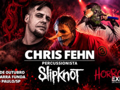 Horror Expo 2026 confirma presença do percussionista Chris Fehn, o número #3 do Slipknot